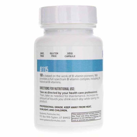 16B Vitamin B Stress Complex, 60 Capsules, SSF