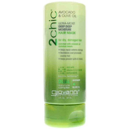 2 Chic Ultra-Moist Deep Moisture Hair Mask, 5 Oz, GIO