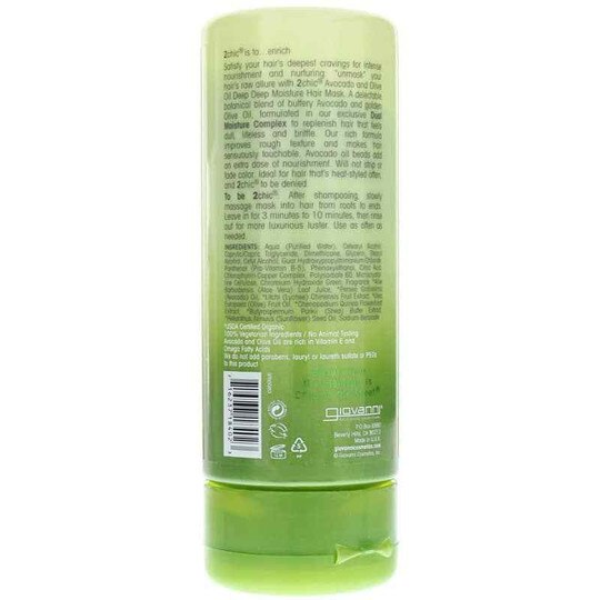 2 Chic Ultra-Moist Deep Moisture Hair Mask, 5 Oz, GIO