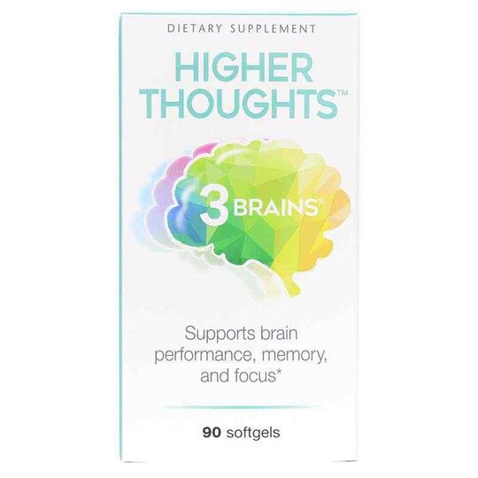 3 Brains Higher Thoughts, 90 Softgels, NF