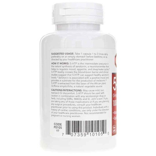 5-HTP 100 Mg, 90 Veg Capsules, PFLB