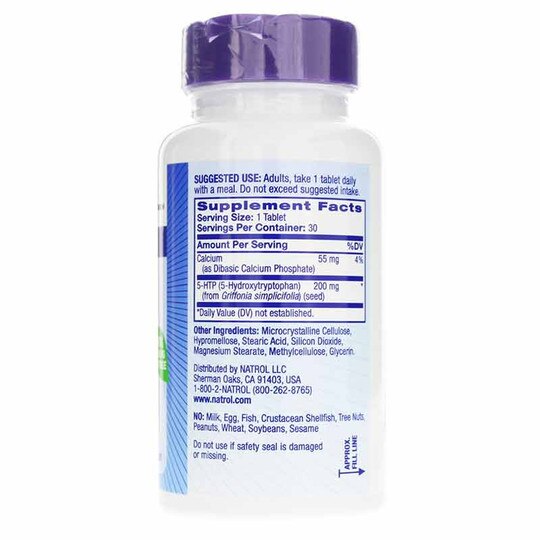 5-HTP 200 Mg Maximum Strength Time Release, 30 Tablets, NTR