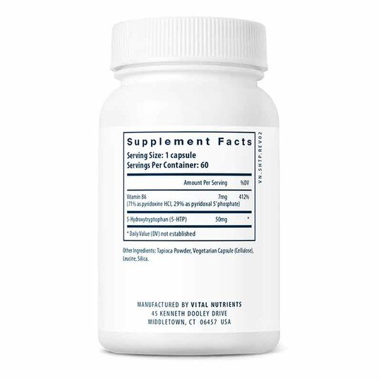5-HTP 50 Mg, 60 Veg Capsules, VTN