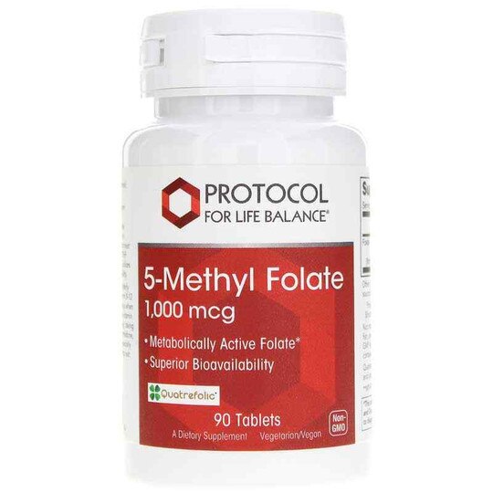 5-Methyl Folate 1,000 Mcg, 90 Tablets, PFLB