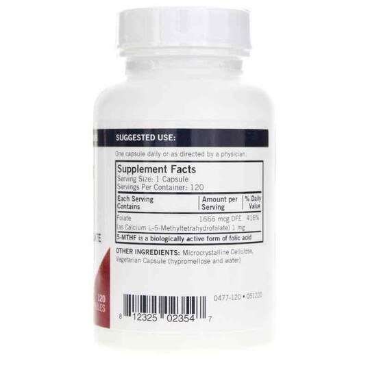 5-MTHF 1 Mg, 120 Capsules, KRK