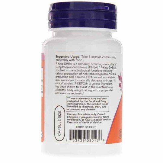 7-Keto 100 Mg, 60 Veg Capsules, NOW