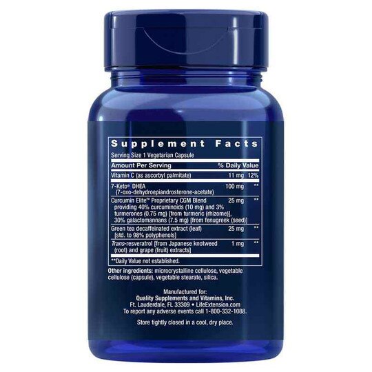 7-Keto DHEA Metabolite 100 Mg, 60 Veg Capsules, LFE