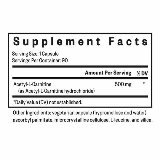 Acetyl-L-Carnitine, 90 Veg Capsules, SKH