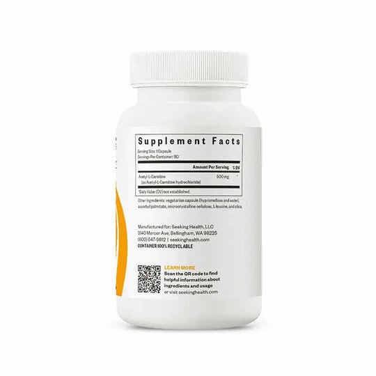 Acetyl-L-Carnitine, 90 Veg Capsules, SKH