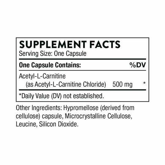 Acetyl-L-Carnitine, 60 Capsules, THR