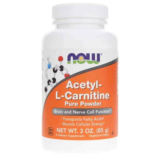 Acetyl-L-Carnitine Pure Powder, 3 Oz, NOW