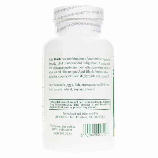 Acid Block, 60 Veg Tablets, RXV