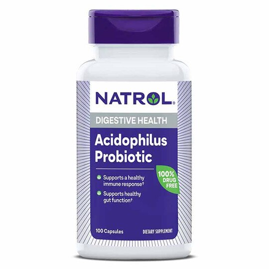 Acidophilus Probiotic Digestive Health, 100 Capsules, NTR