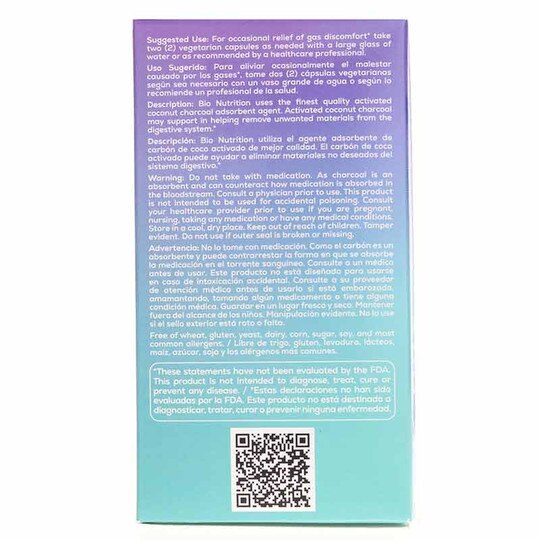 Activated Charcoal, 90 Veg Capsules, BNU