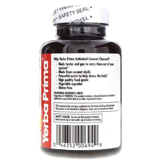Activated Coconut Charcoal, 60 Veg Capsules, YPMA
