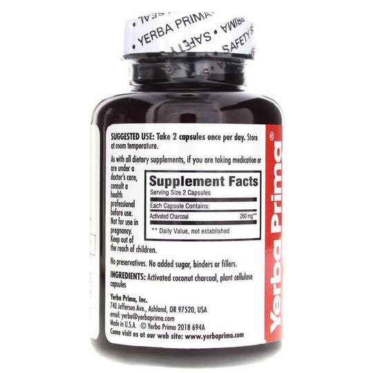 Activated Coconut Charcoal, 60 Veg Capsules, YPMA
