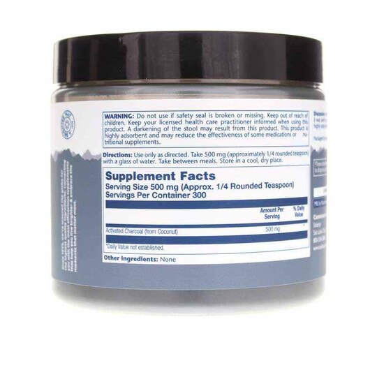 Activated Coconut Charcoal Powder 500 Mg, 5.3 Oz, SLR