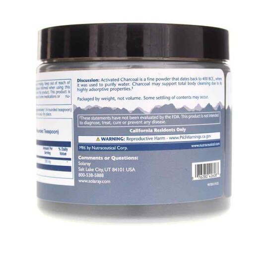 Activated Coconut Charcoal Powder 500 Mg, 5.3 Oz, SLR