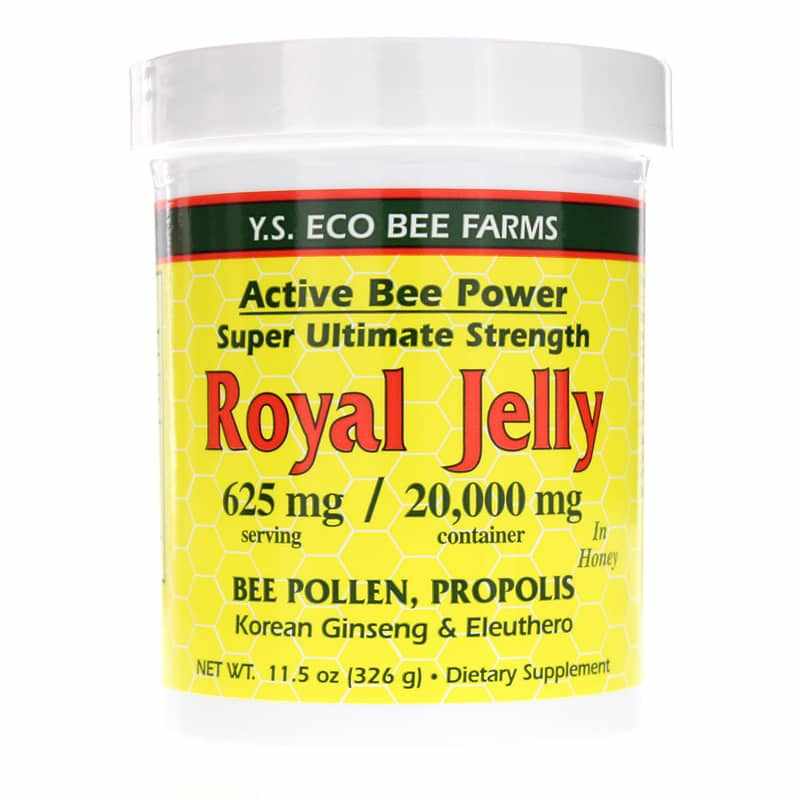 Active Bee Power Royal Jelly with Bee Pollen & Propolis, YS Organic Bee