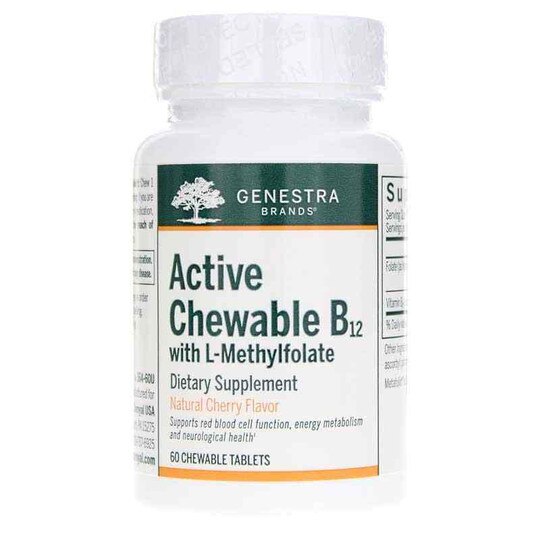 Active Chewable B12 with L-Methylfolate Cherry Flavor, GEN