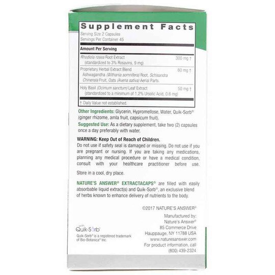 Adrenal Blend, 90 Veg Capsules, NAN
