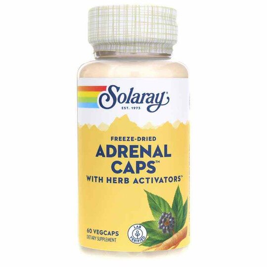 Adrenal Caps with Herb Activators, 60 Veg Capsules, SLR