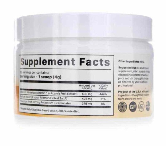 Adrenal Cocktail + Wholefood Vitamin C Powder, 8.57 Oz, JGH