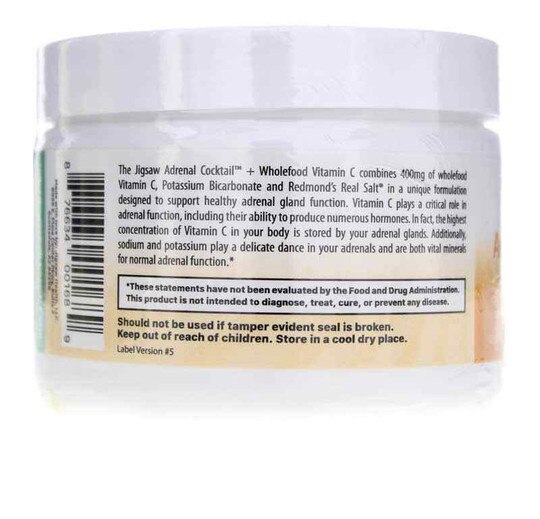 Adrenal Cocktail + Wholefood Vitamin C Powder, 8.57 Oz, JGH