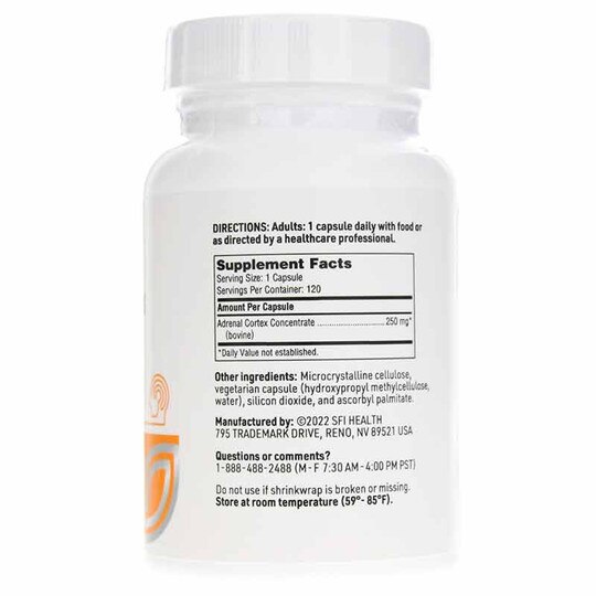 Adrenal Cortex 250 Mg, 120 Capsules, KL