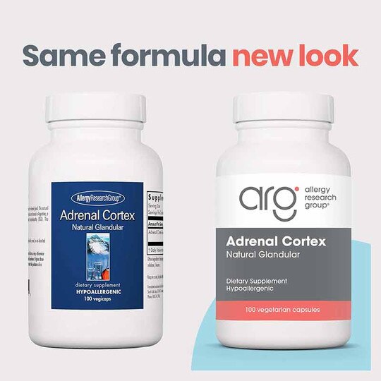Adrenal Cortex Natural Glandular, 100 Veg Capsules, ARG