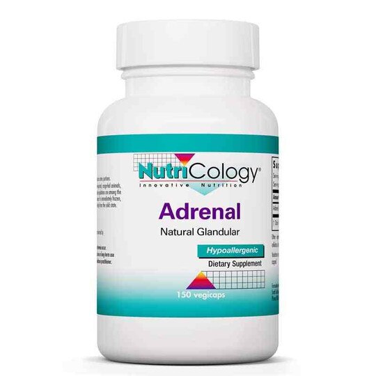 Adrenal Natural Glandular, 150 Veg Capsules, NTC