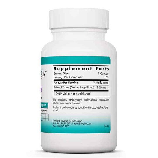 Adrenal Natural Glandular, 150 Veg Capsules, NTC