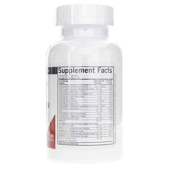 Advanced Adult Multi-Vitamin/Mineral with 5-MTHF, 180 C, KRK