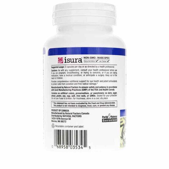 Advanced Eye Factors with 7.5 Mg Lutein, 60 Capsules, NF