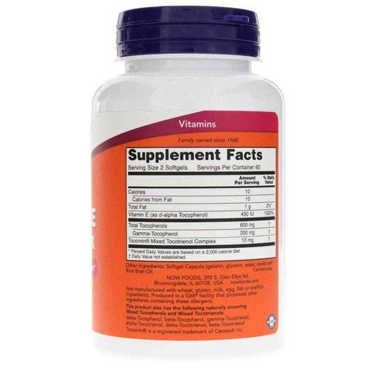 Advanced Gamma E Complex, 120 Softgels, NOW