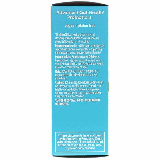 Advanced Gut Health Probiotic 15 Billion Daily Care, 30 Vegan Capsules, GNH