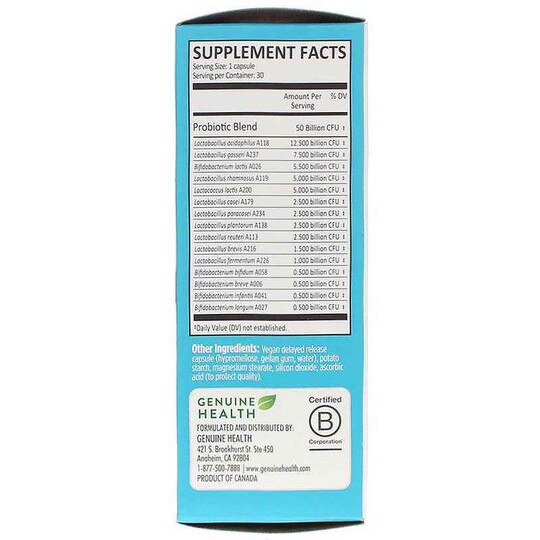 Advanced Gut Health Probiotic Woman's, 30 Vegan Capsules, GNH