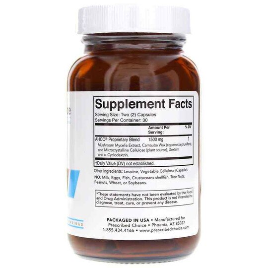 AHCC 1500 Mg, 60 Veg Capsules, PRCH