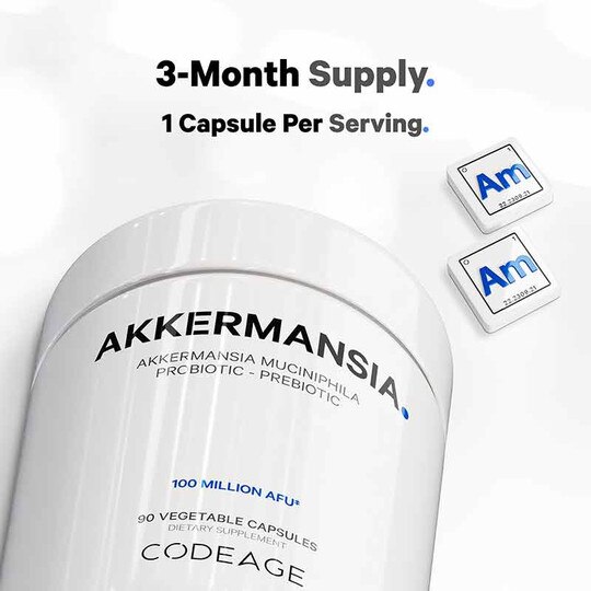 Akkermansia Probiotic Prebiotic, 90 Veg Capsules, CDE
