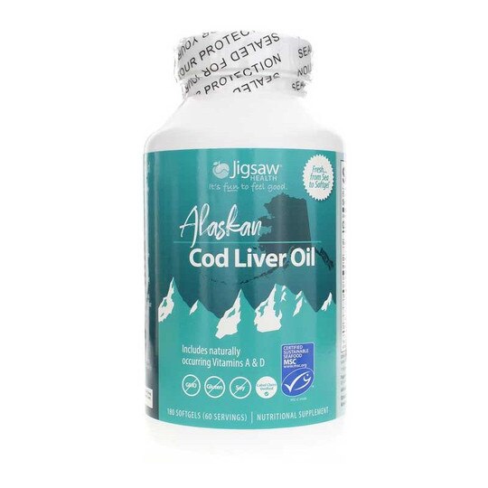 Alaskan Cod Liver Oil, 180 Softgels, JGH