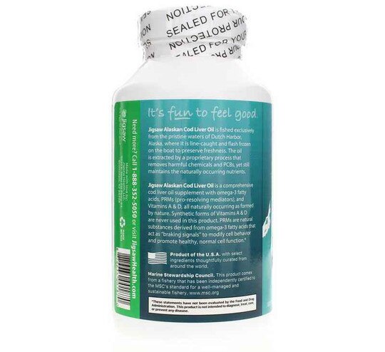 Alaskan Cod Liver Oil, 180 Softgels, JGH