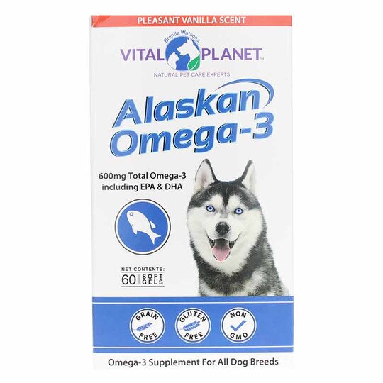 Alaskan Omega-3 for Dogs Softgels, 60 Softgels, VTP