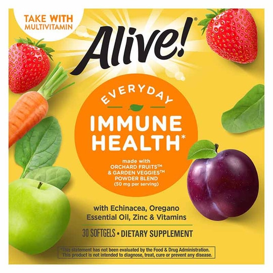 Alive Everyday Immune Health, 30 Softgels, NWA