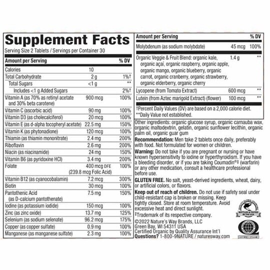 Alive Garden Goodness Men's Multi, 60 Tablets, NWA