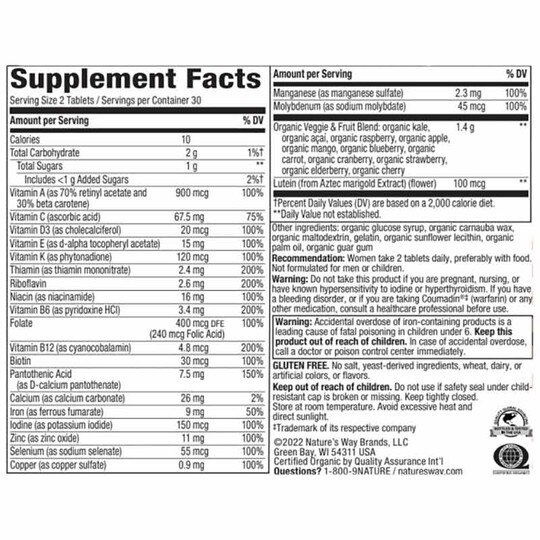 Alive Garden Goodness Women's Multi, 60 Tablets, NWA