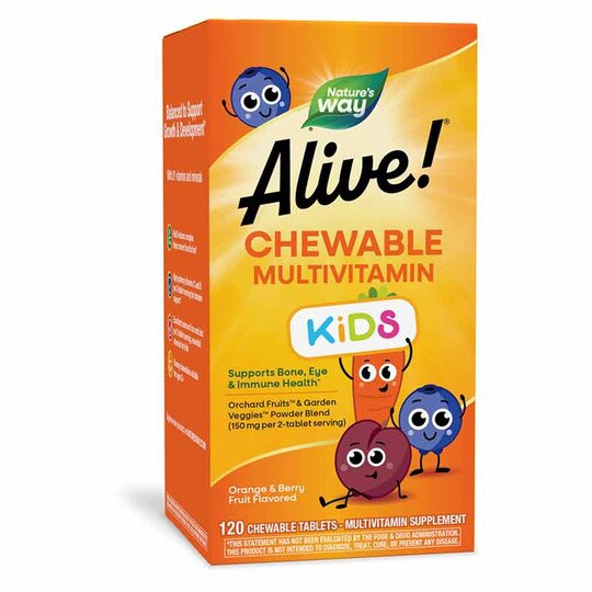 Alive Kids Chewable Complete Multivitamin, 120 Chewable Ta, NWA