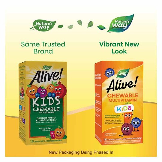 Alive Kids Chewable Complete Multivitamin, 120 Chewable Ta, NWA