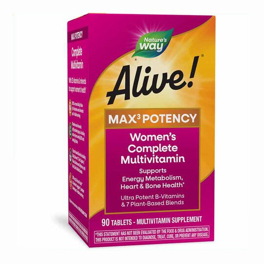 Alive Max3 Potency Womens Multivitamin, 90 Tablets, NWA