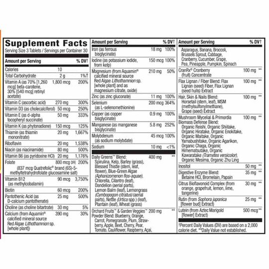 Alive Max3 Potency Womens Multivitamin, 90 Tablets, NWA