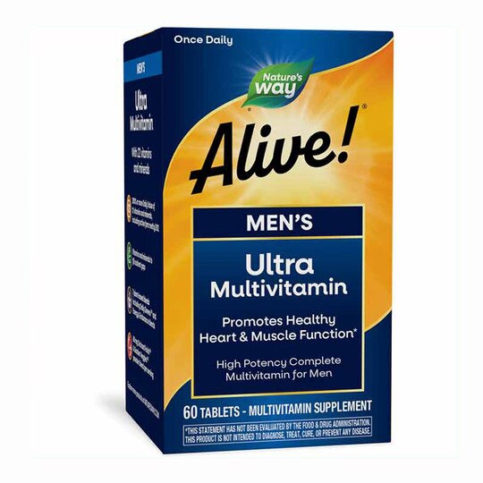 Alive Once Daily Men's Ultra Potency Multi, 60 Tablets, NWA